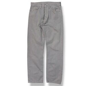 LEVI’S Grey 501 Mid Rise Regular Fit Straight Leg Jeans 31x32 VINTAGE